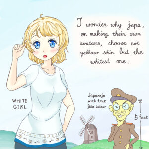 岡くん「日本人を醜く描いてやるぞw」→チビでガリガリで眼鏡をかけたキャラが出来上がる