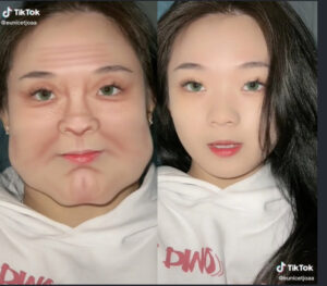 【悲報】太った容姿に変貌出来るTicktokフィルターが炎上…